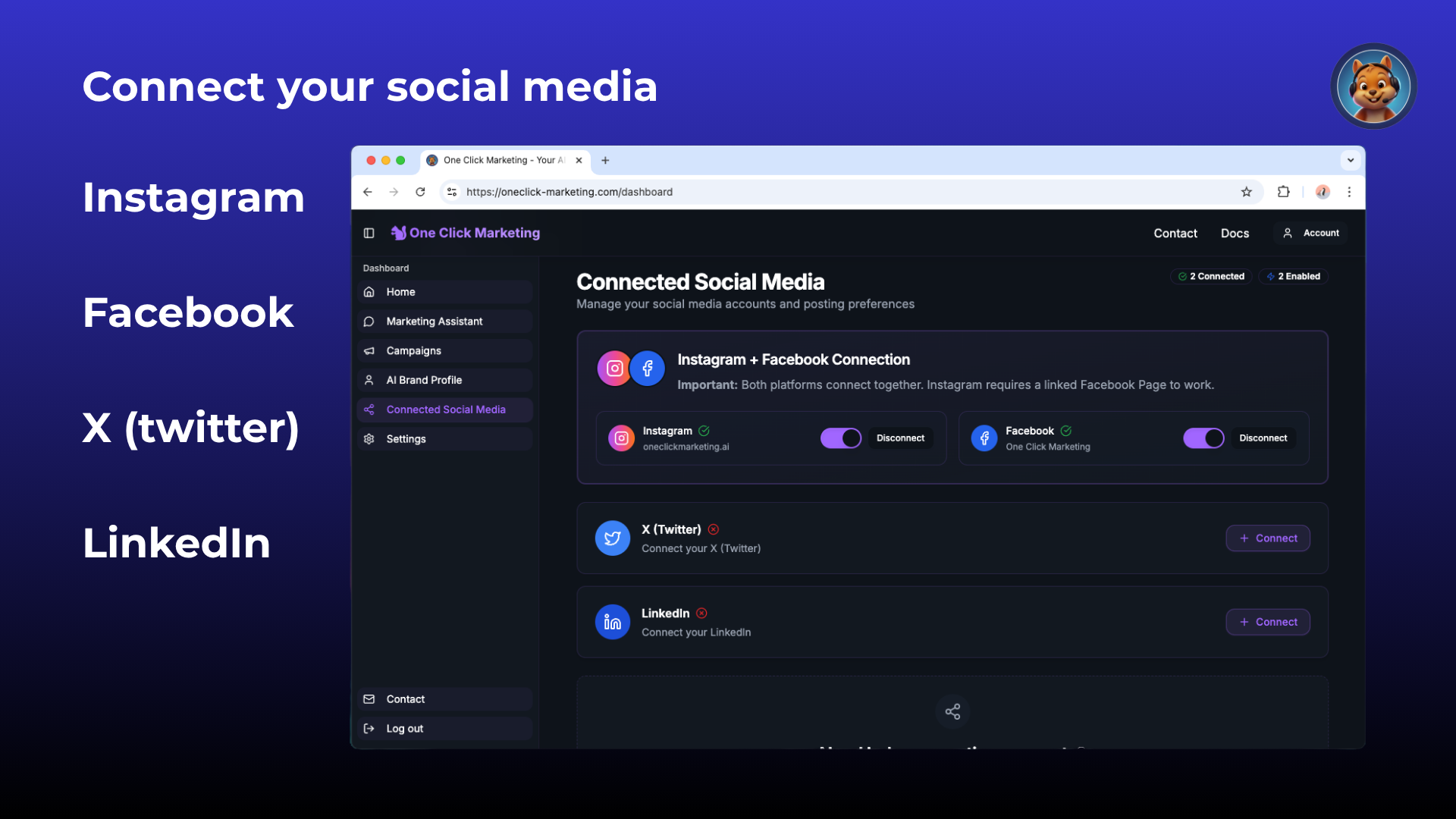 One Click Marketing screenshot 5