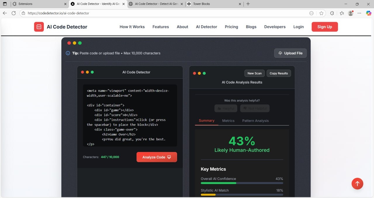 Ai Code Detector  screenshot 4