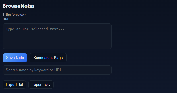 BrowseNotes  screenshot 1