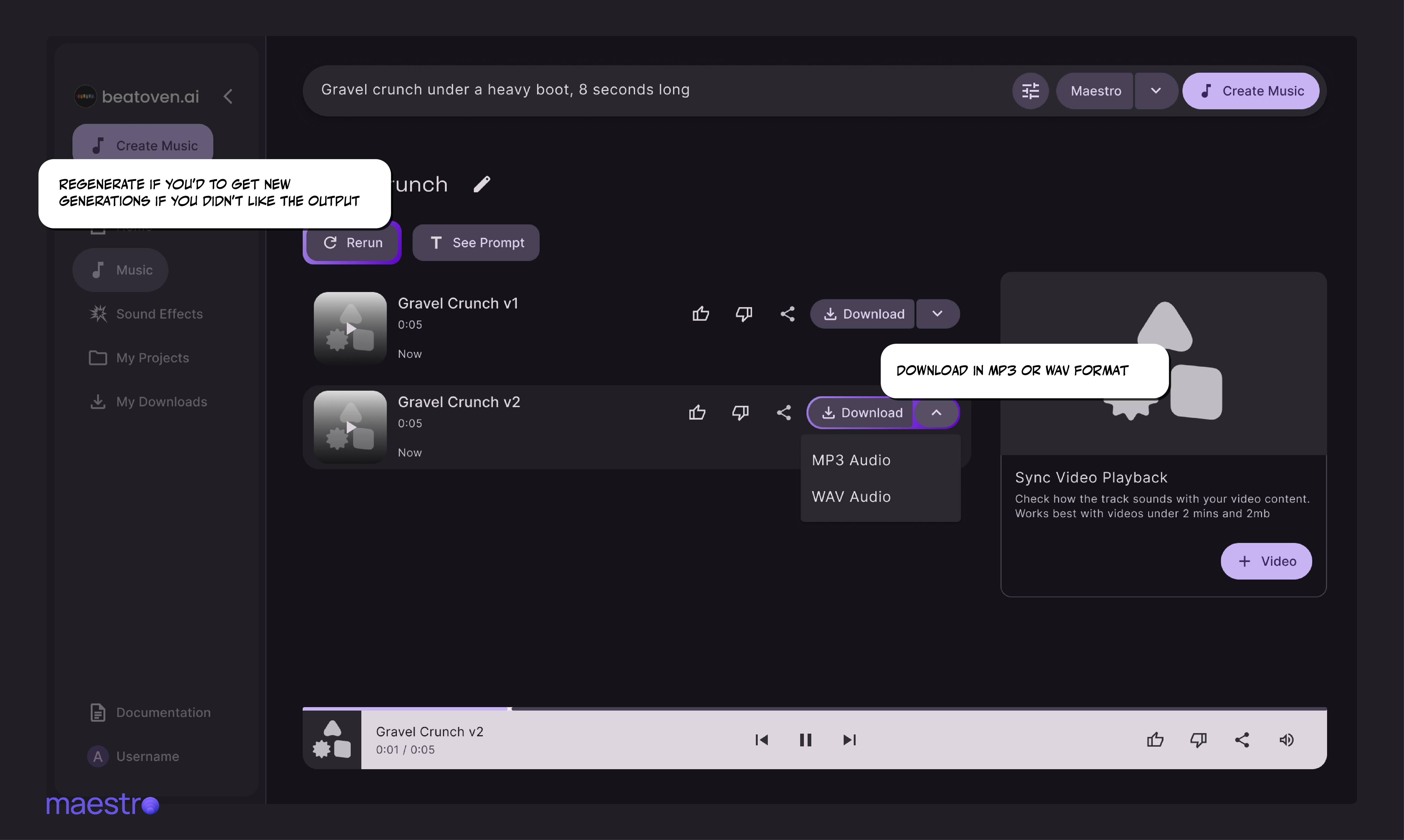 maestro SFX by beatoven.ai screenshot 3