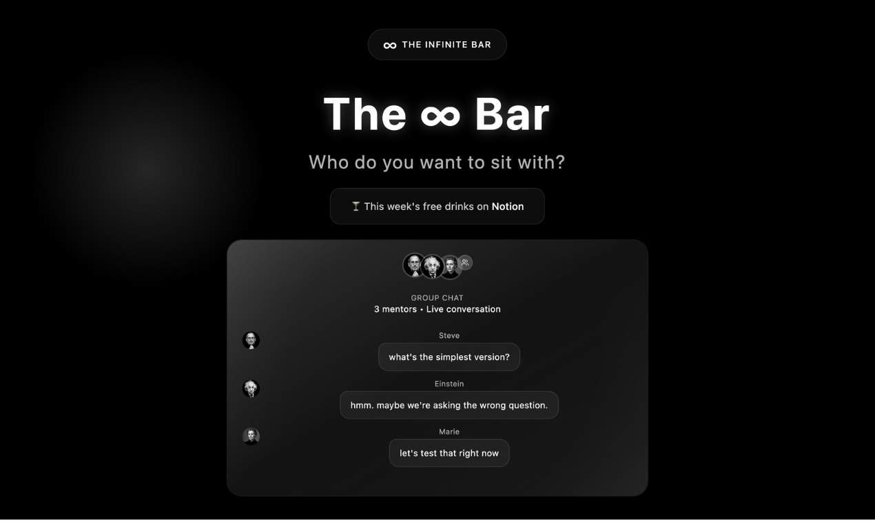 The ∞ Bar screenshot