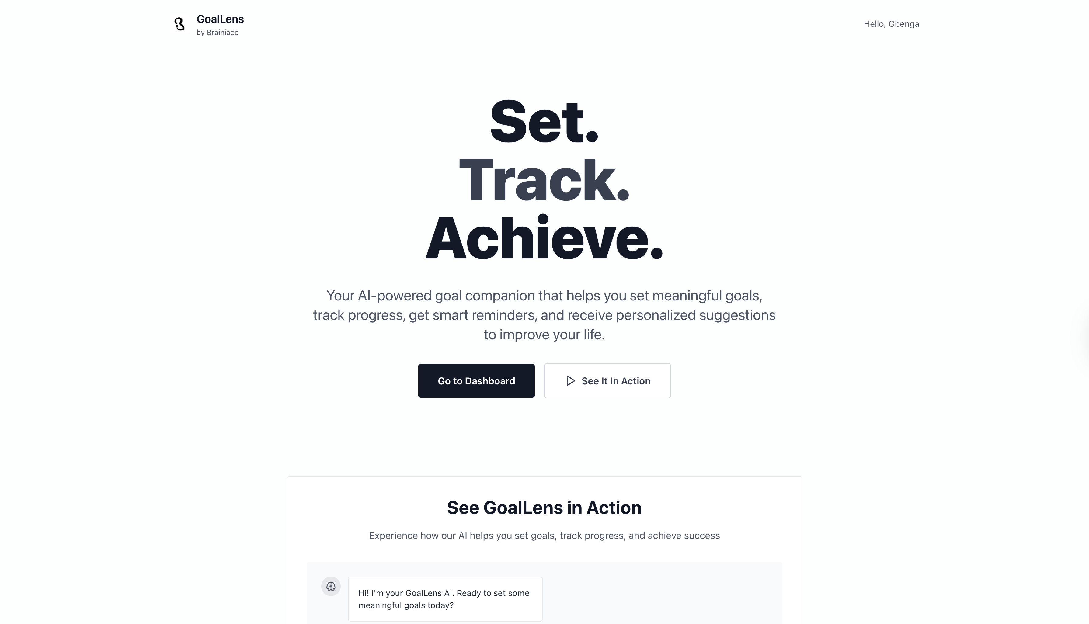 GoalLens screenshot 1
