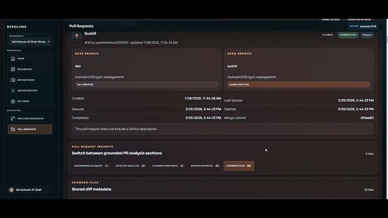 RepoLens screenshot 1