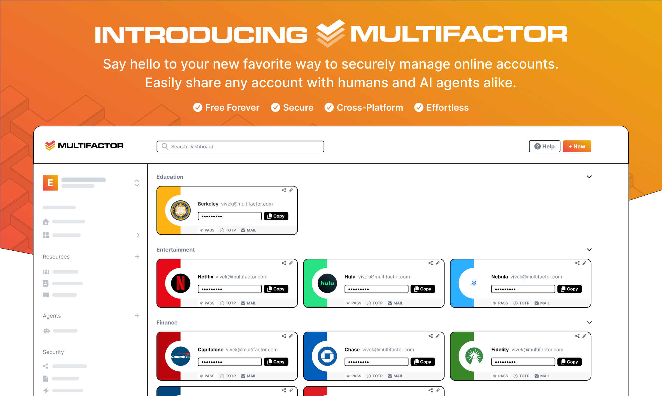 Multifactor screenshot