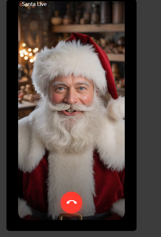 Santa FaceTime  screenshot 2