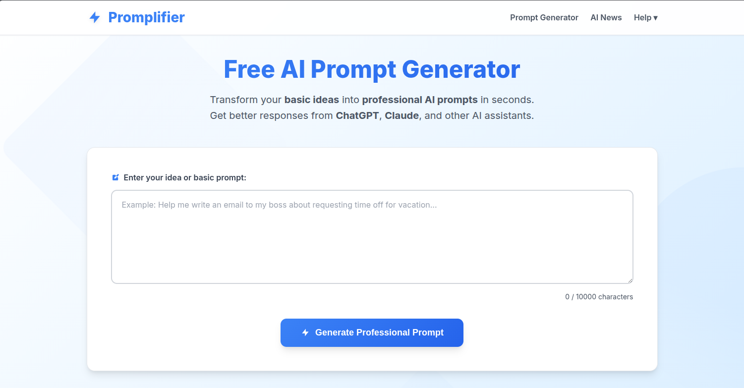 Promplifier release   screenshot 1