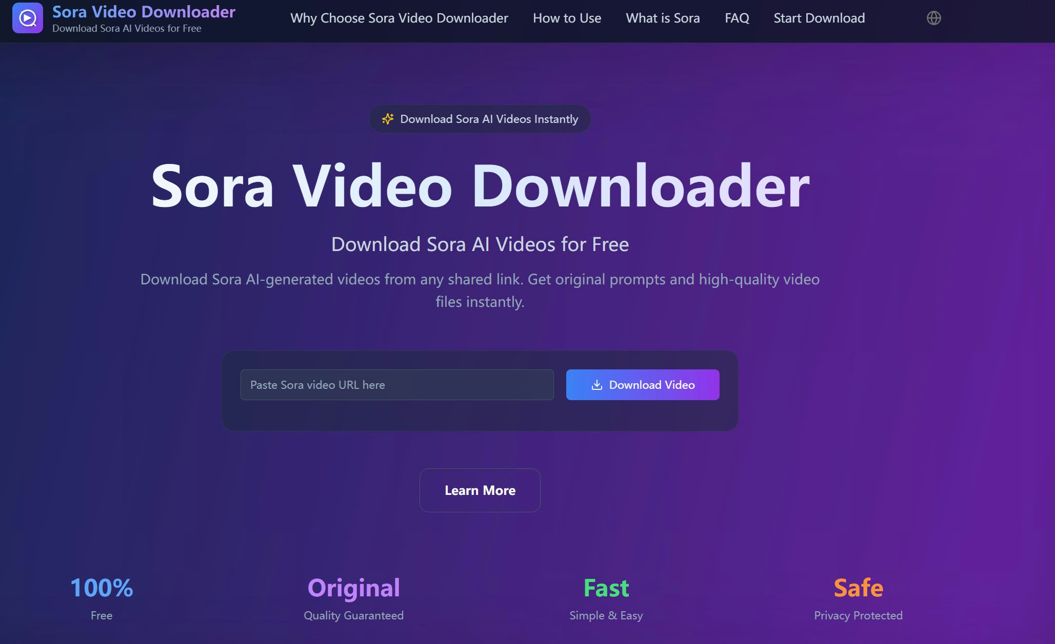 Sora Video Downloader screenshot 1