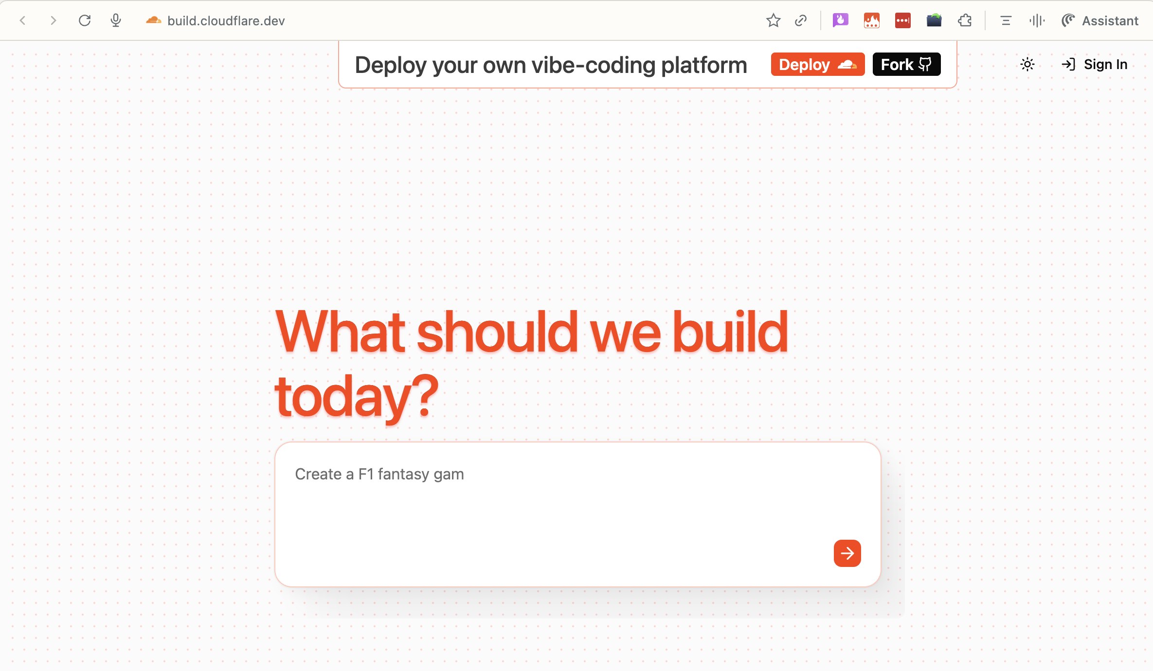 VibeSDK by CloudFlare screenshot 1