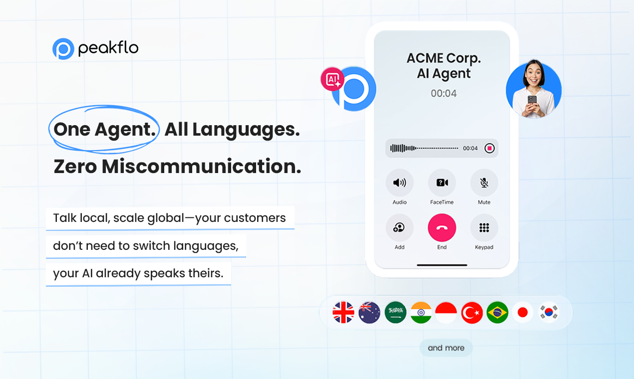 Peakflo AI Voice Agents screenshot 2