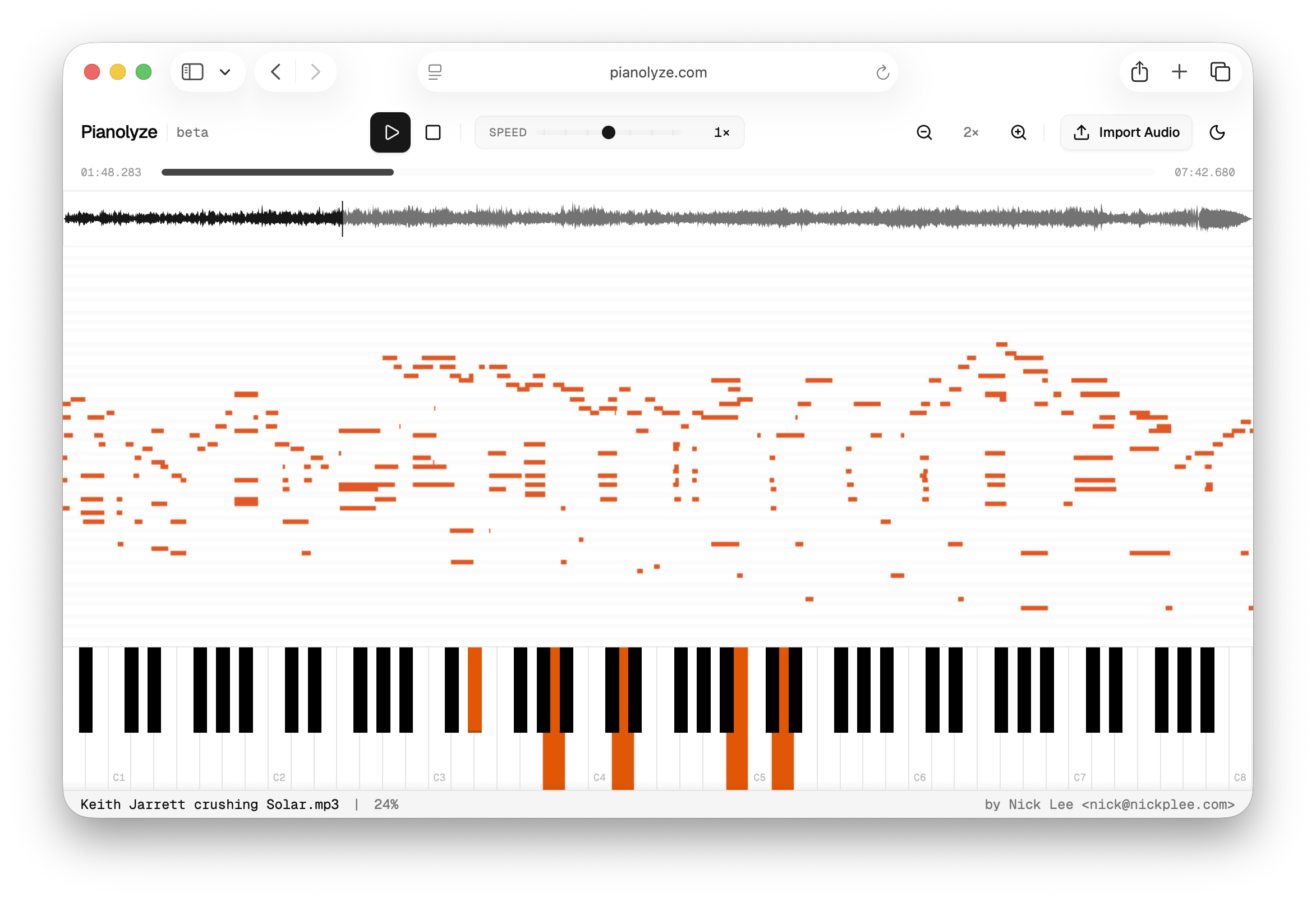 Pianolyze screenshot