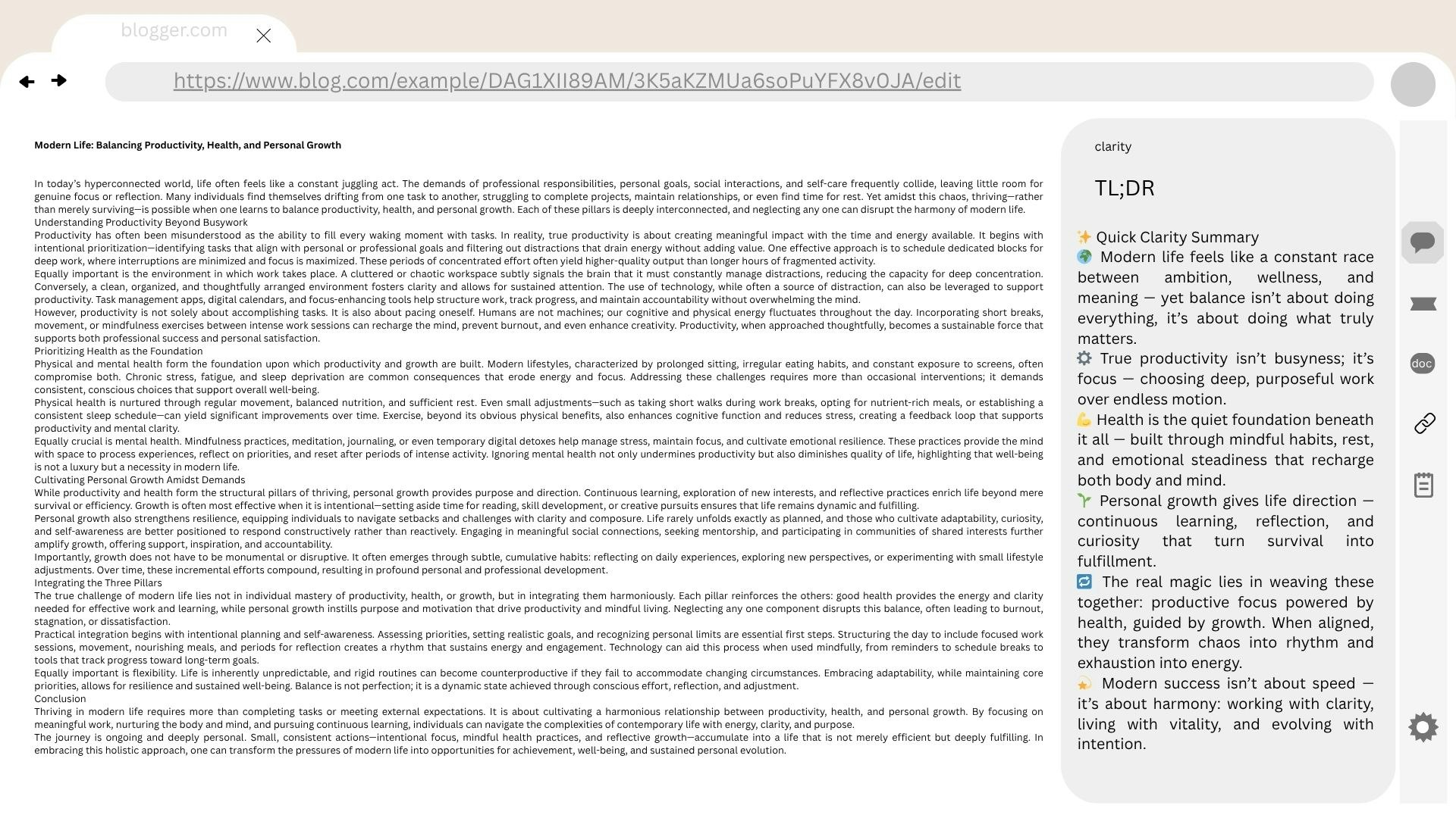 Clarity screenshot 4