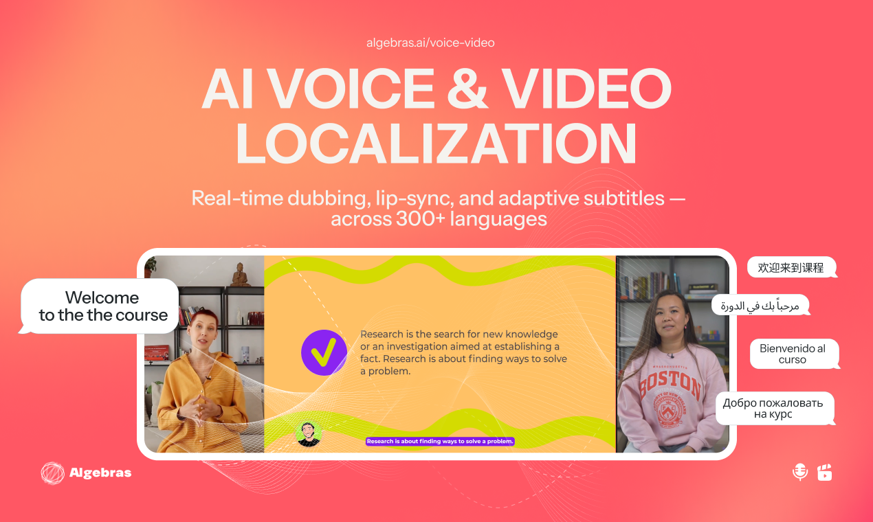 Video Localization by Algebras screenshot