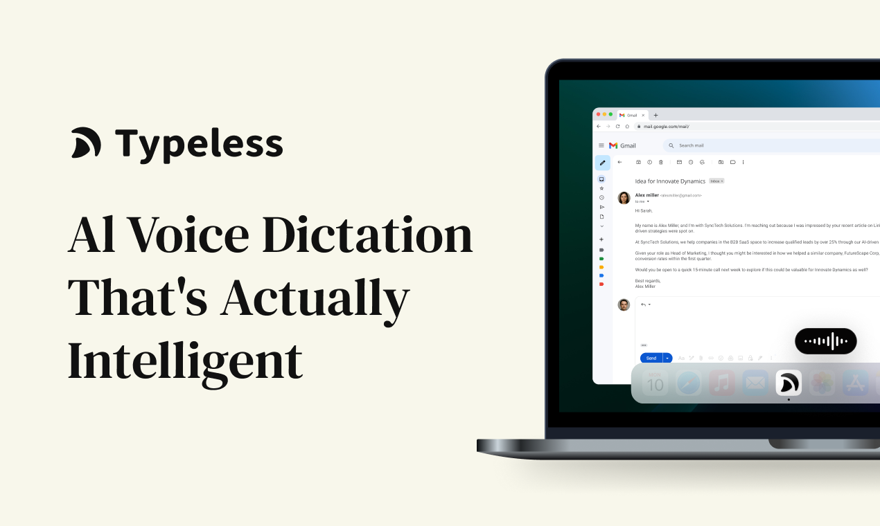 Typeless screenshot