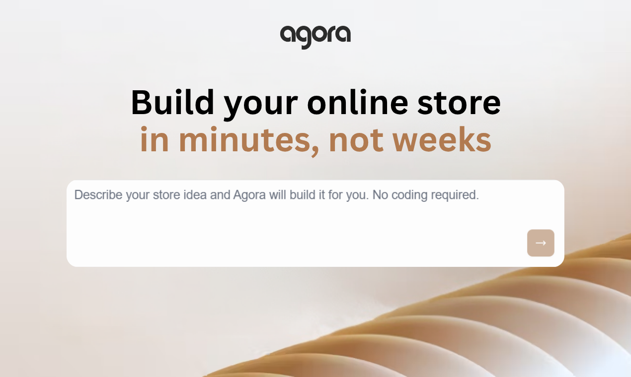 Agora Store Builder screenshot
