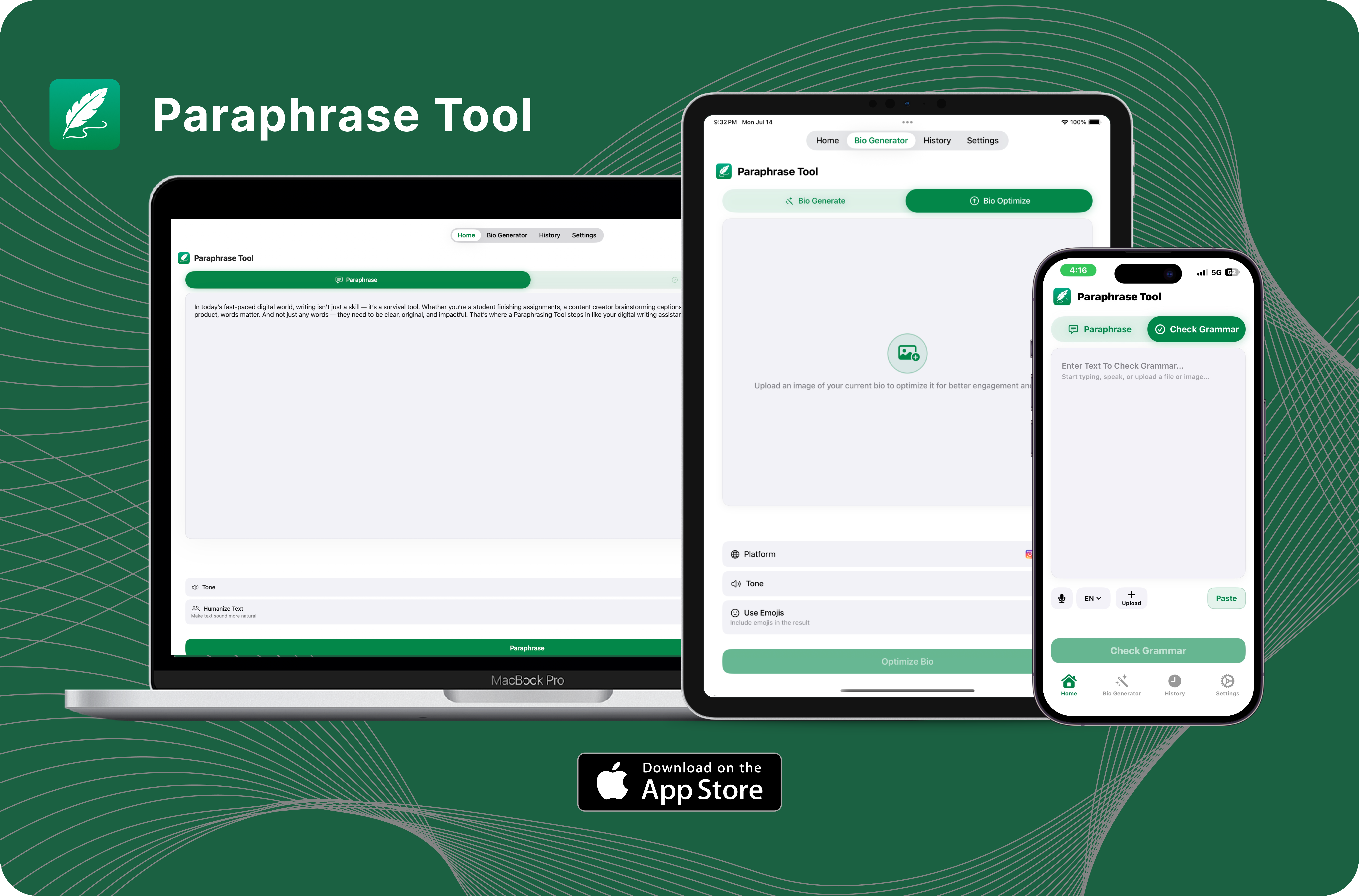 Paraphrase Tool screenshot 1