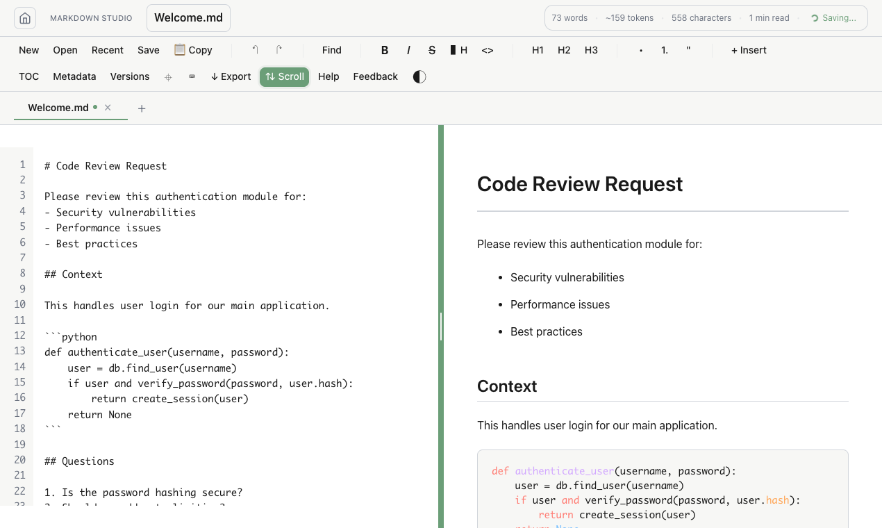 Markdown Studio screenshot 5