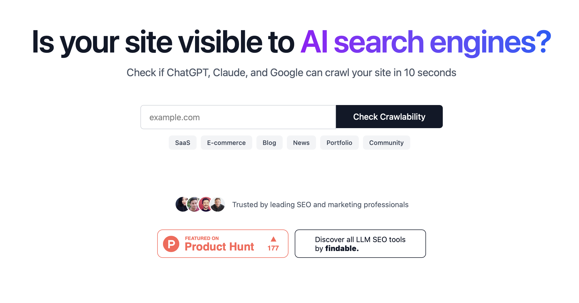 AI Search Crawler Check screenshot 1