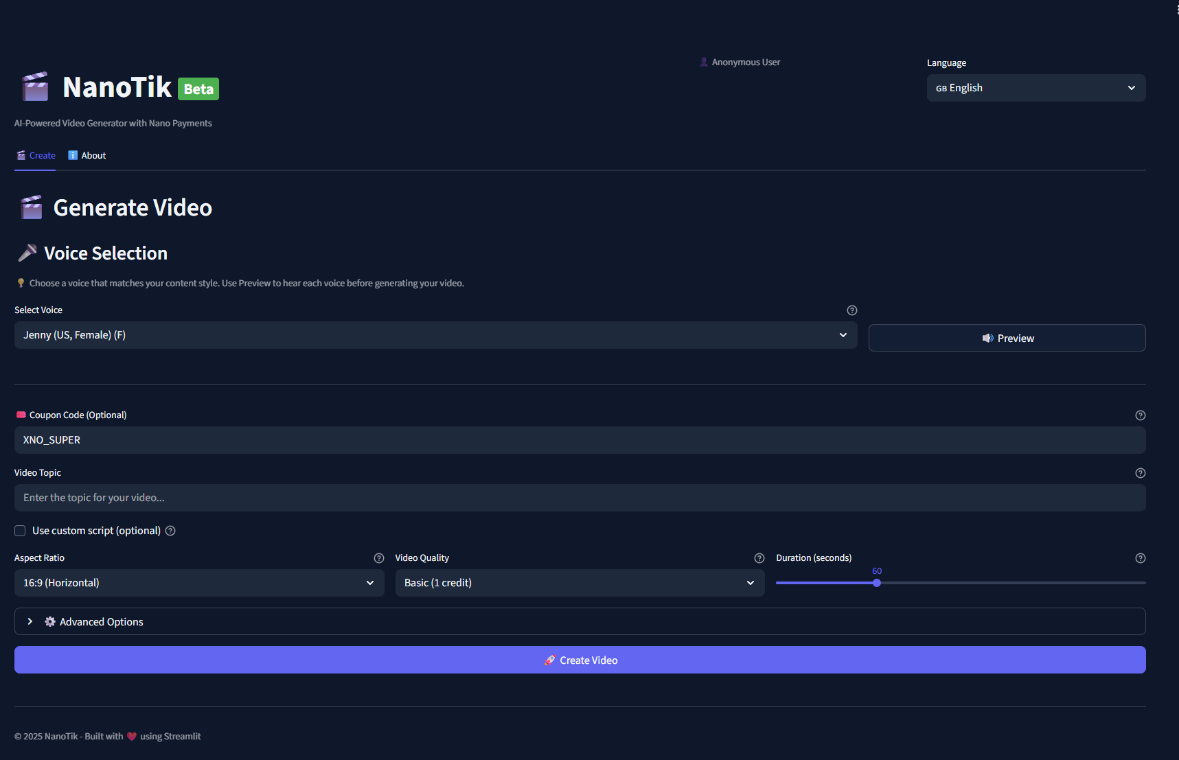 NanoTik - Short video generation  screenshot 1