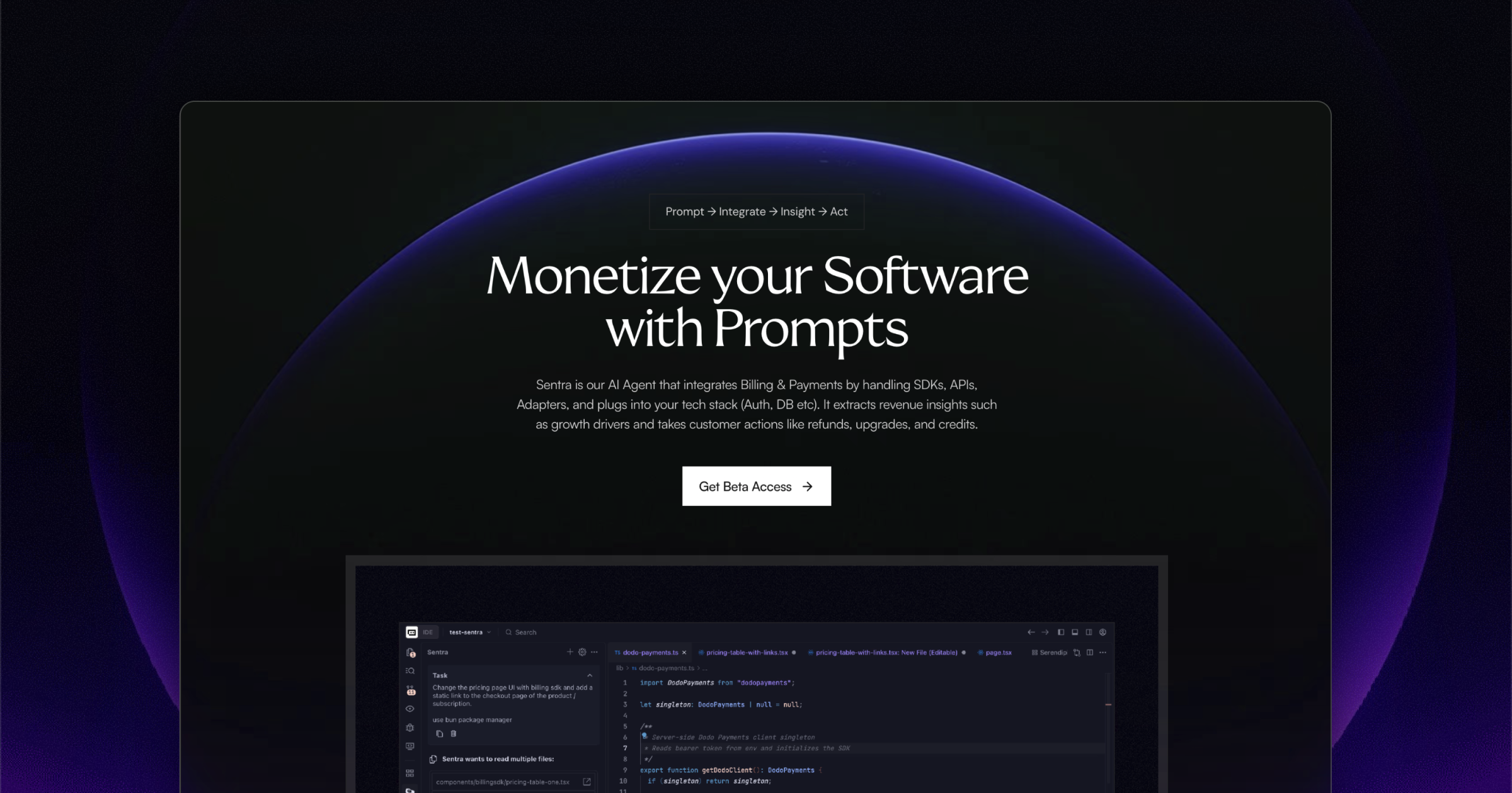Sentra by Dodo Payments screenshot