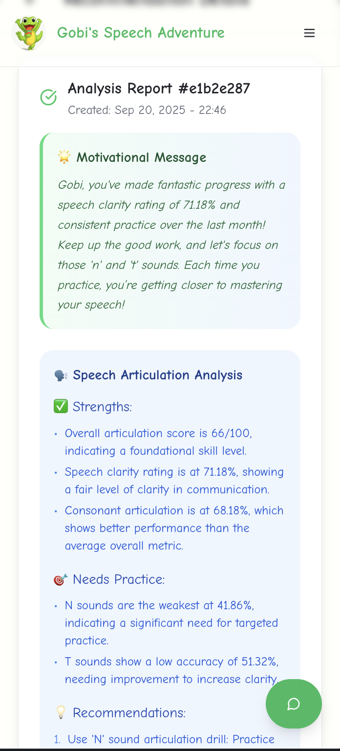 GobiSpeech: AI Powered Speech Therapy  screenshot 8
