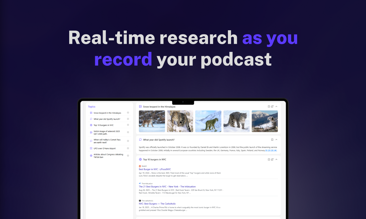 Podmod: Personalized Real-Time Research  screenshot 4