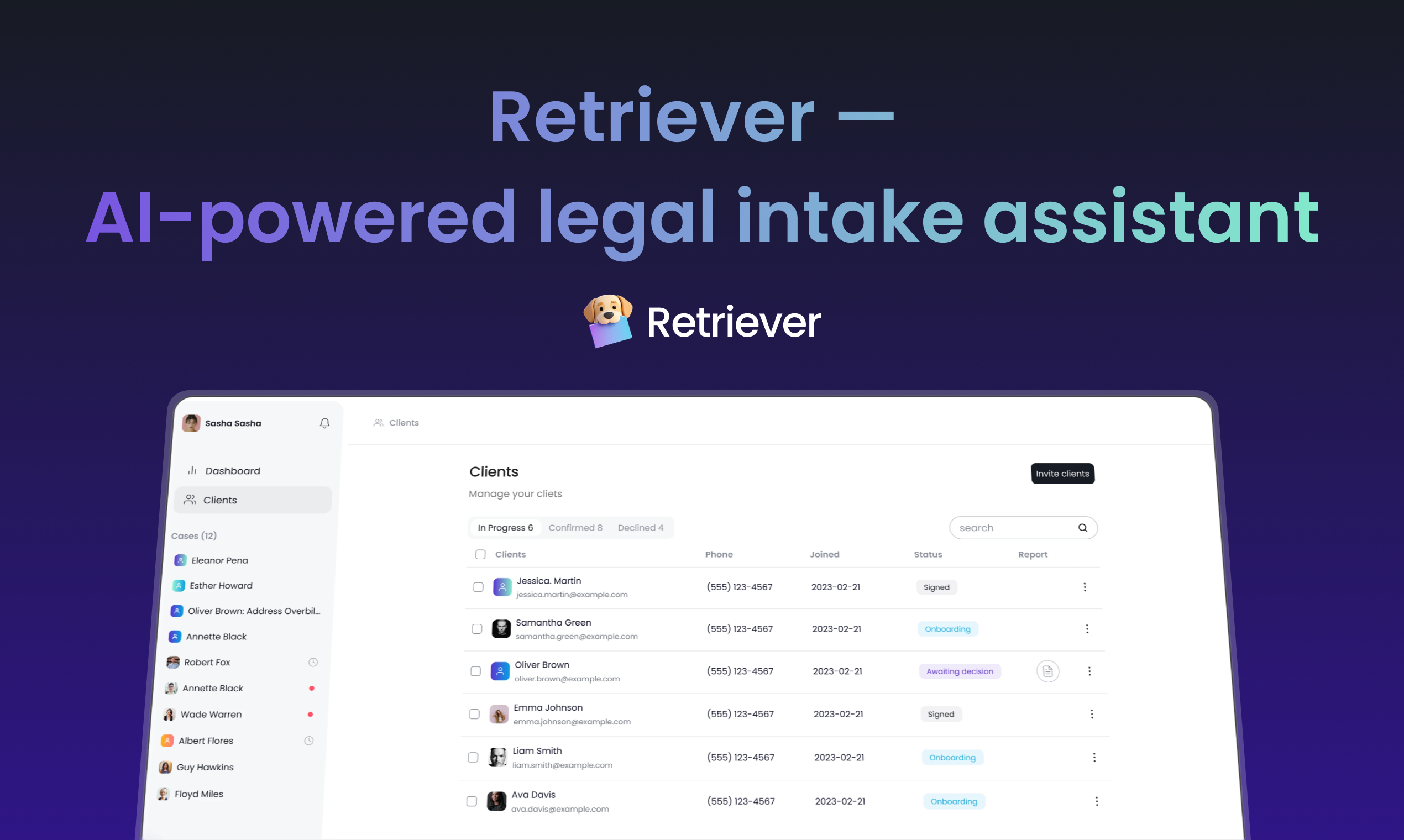 Retriever screenshot