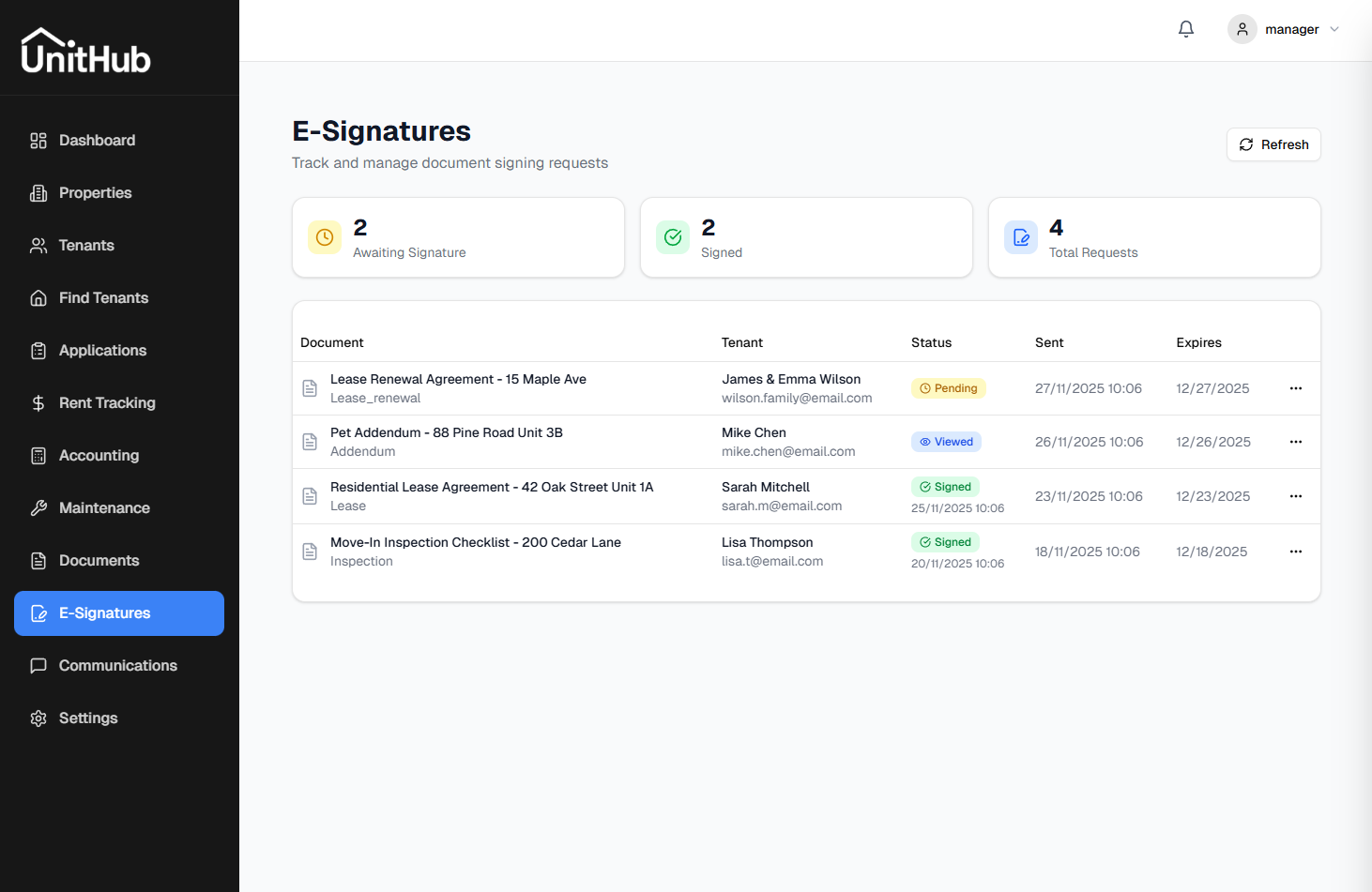 UnitHub screenshot 2