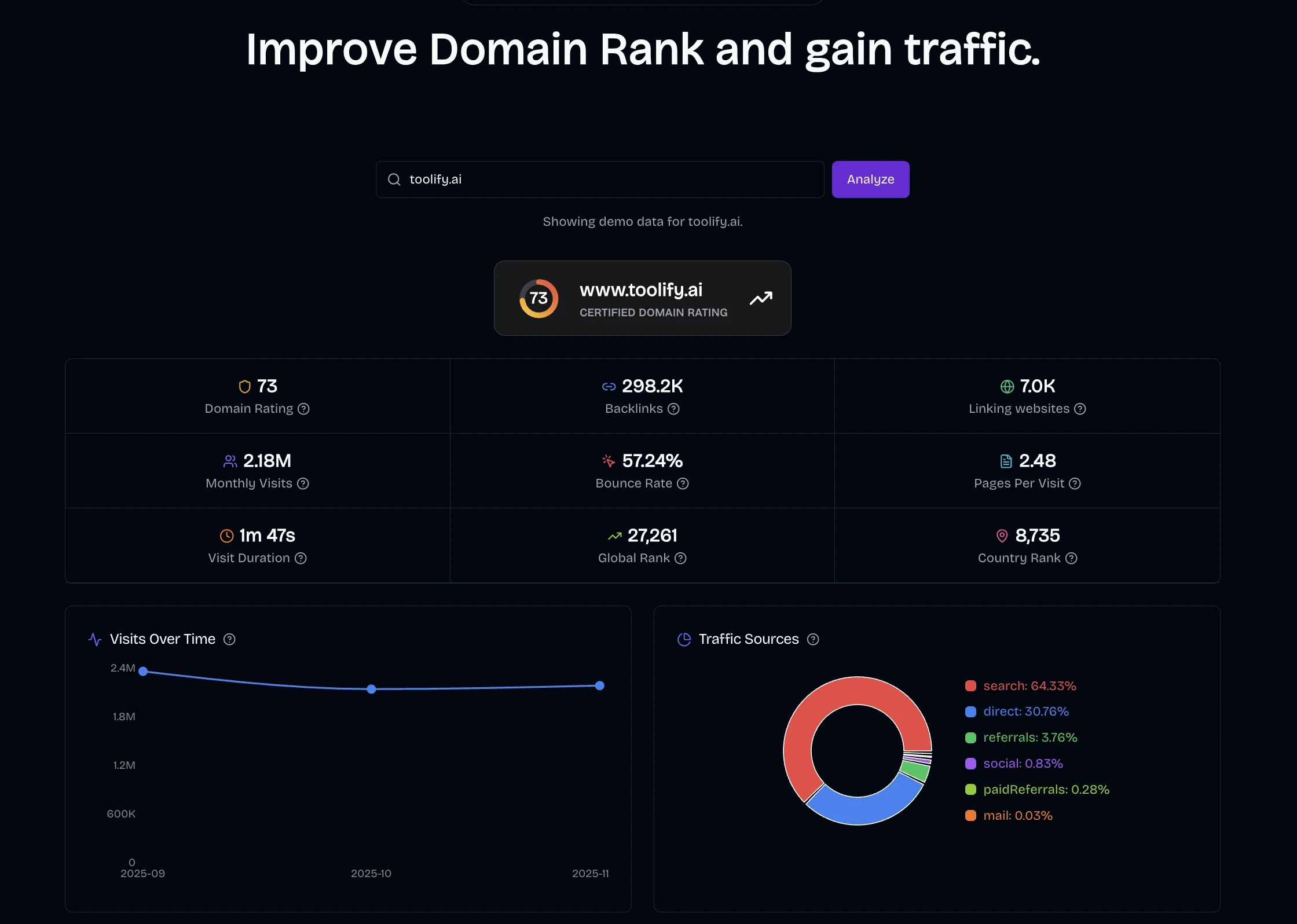 Domain Rank App screenshot 2