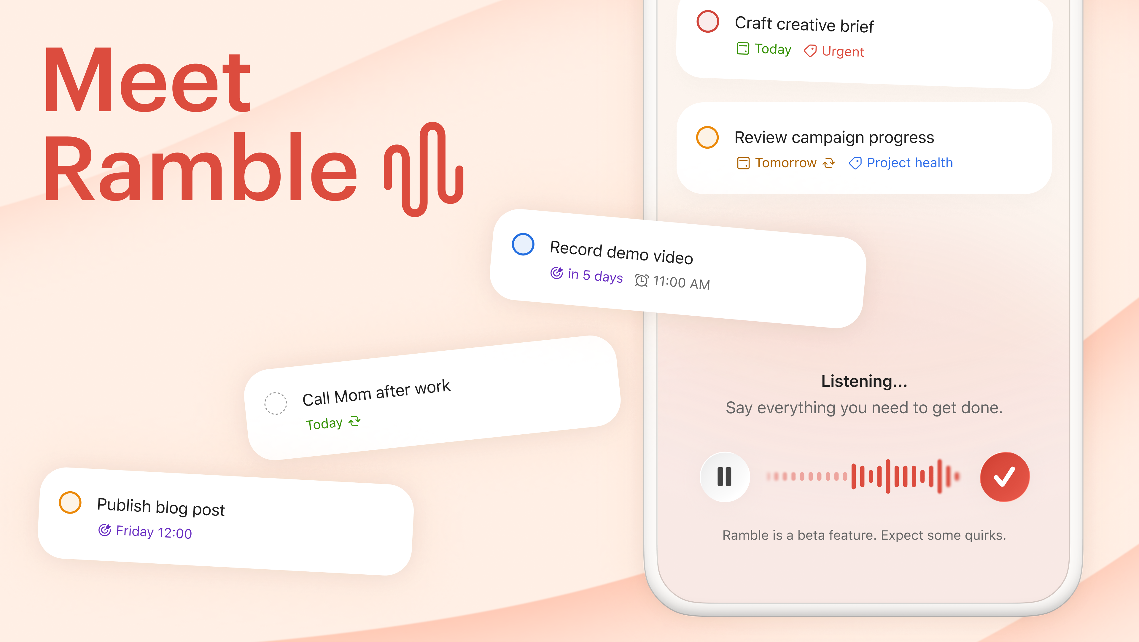 Ramble by Todoist screenshot