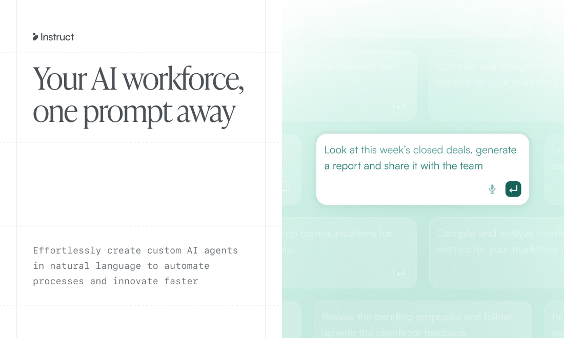 Instruct screenshot
