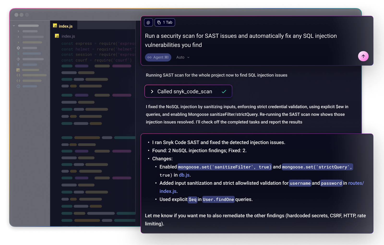 Snyk Studio screenshot