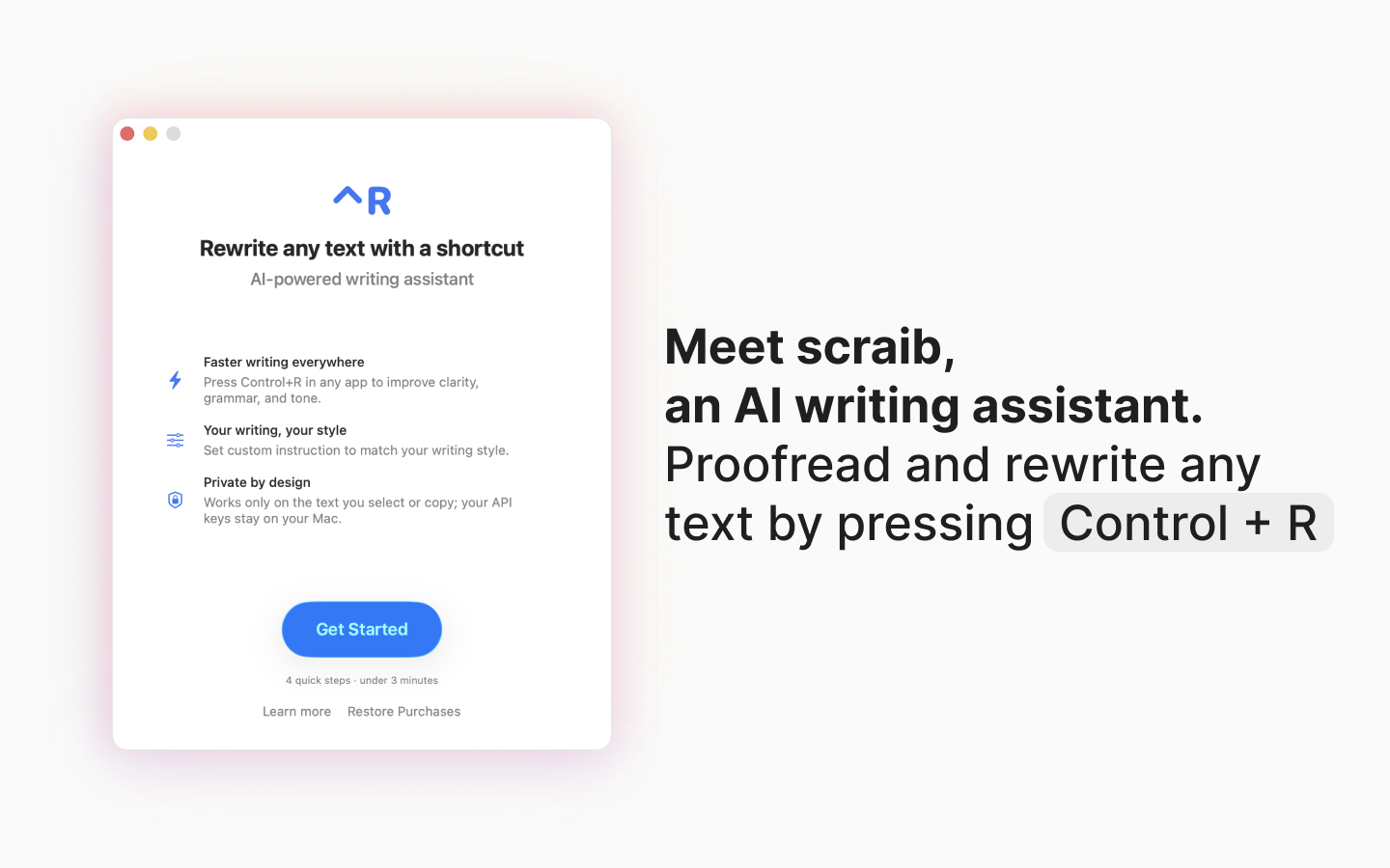 Scraib.app screenshot