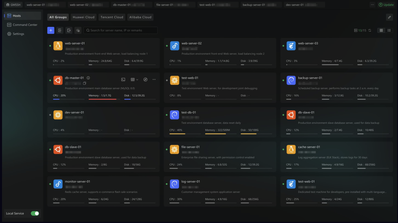 GMSSH AI Terminal screenshot 2