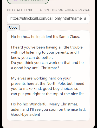 Santa FaceTime  screenshot 3