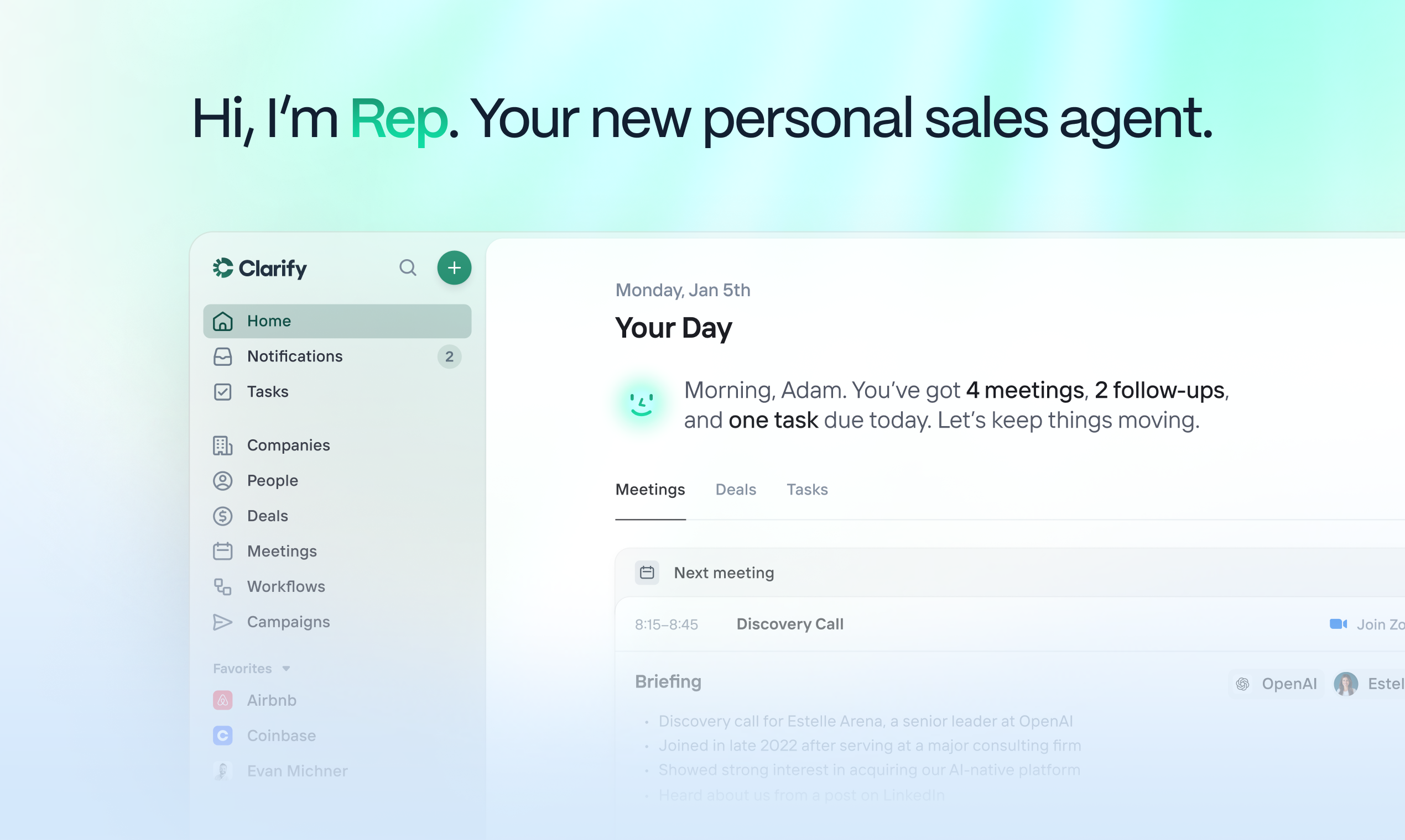 Rep by Clarify screenshot