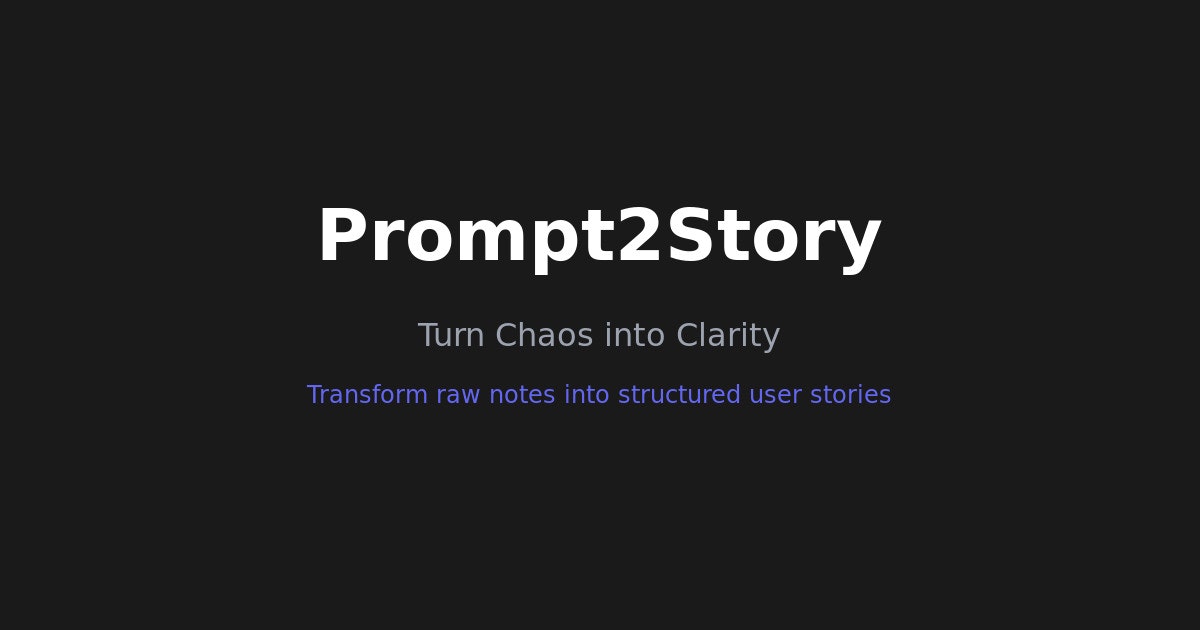 prompt2story screenshot 1
