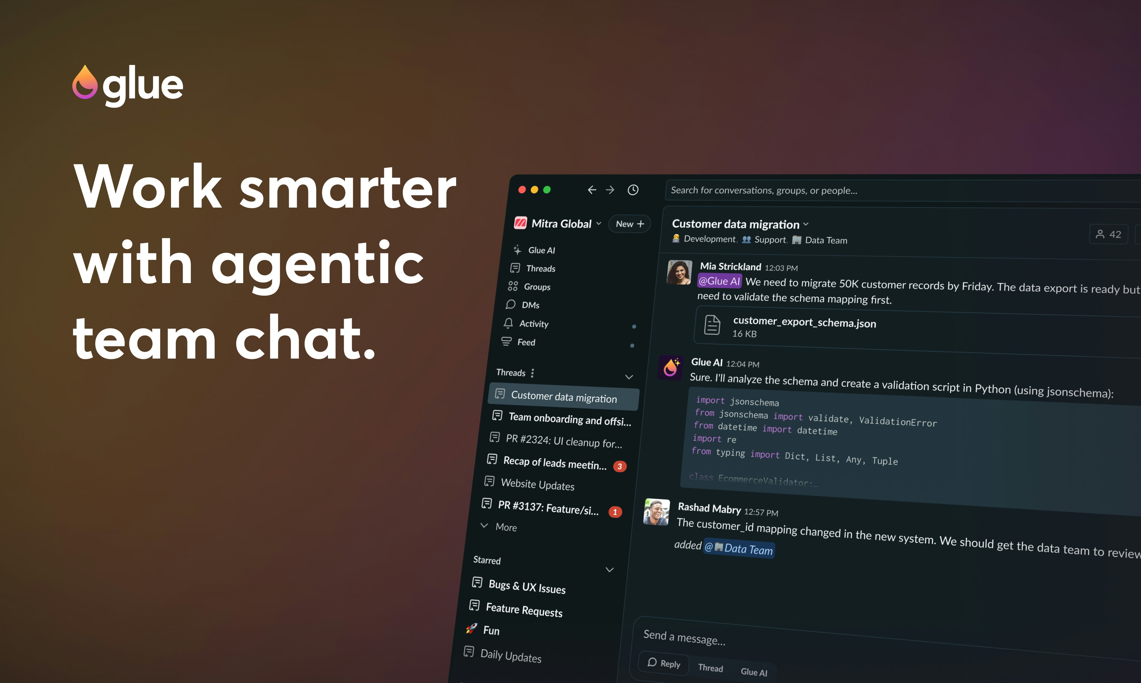 Glue screenshot