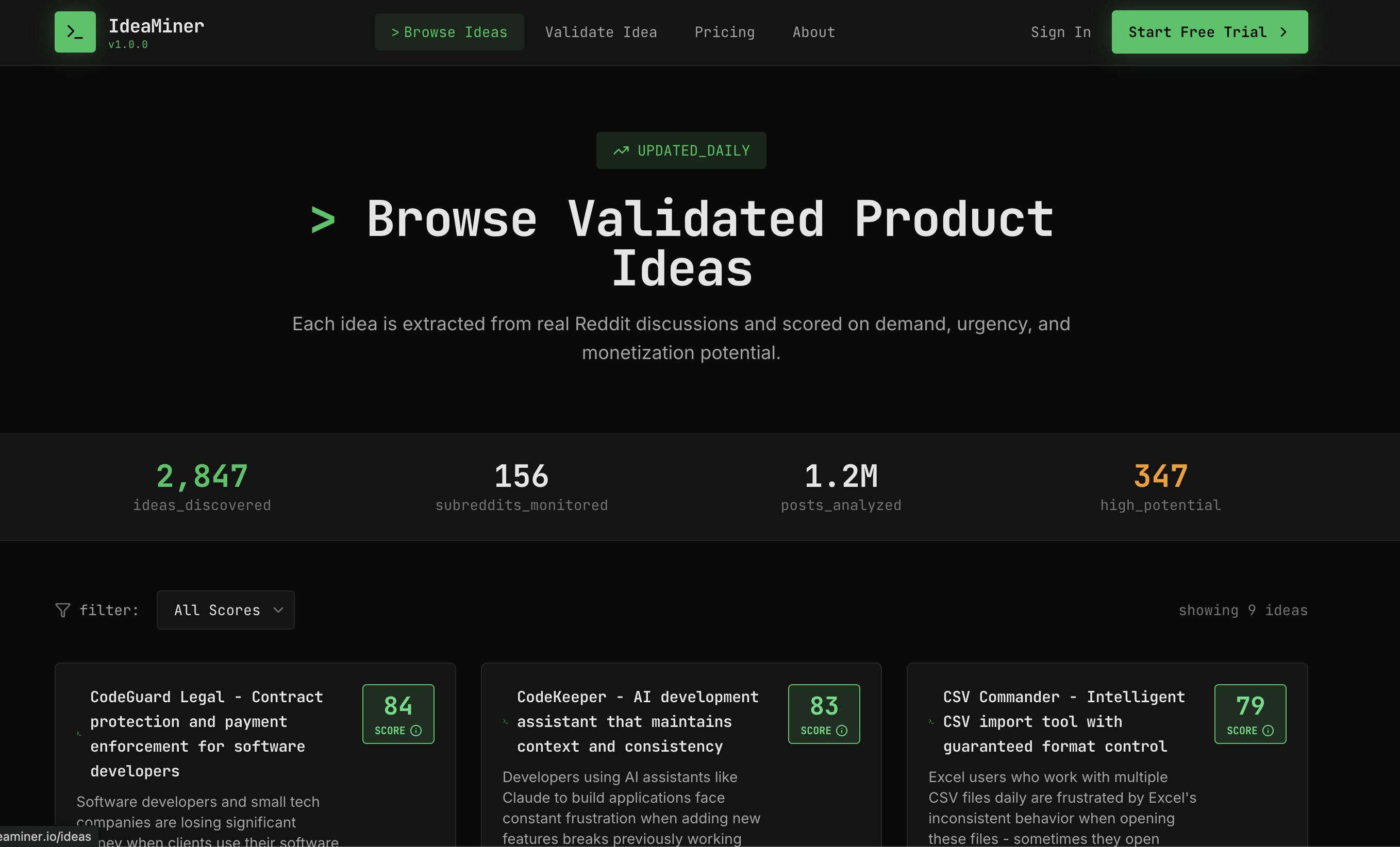 ideaminer screenshot 1