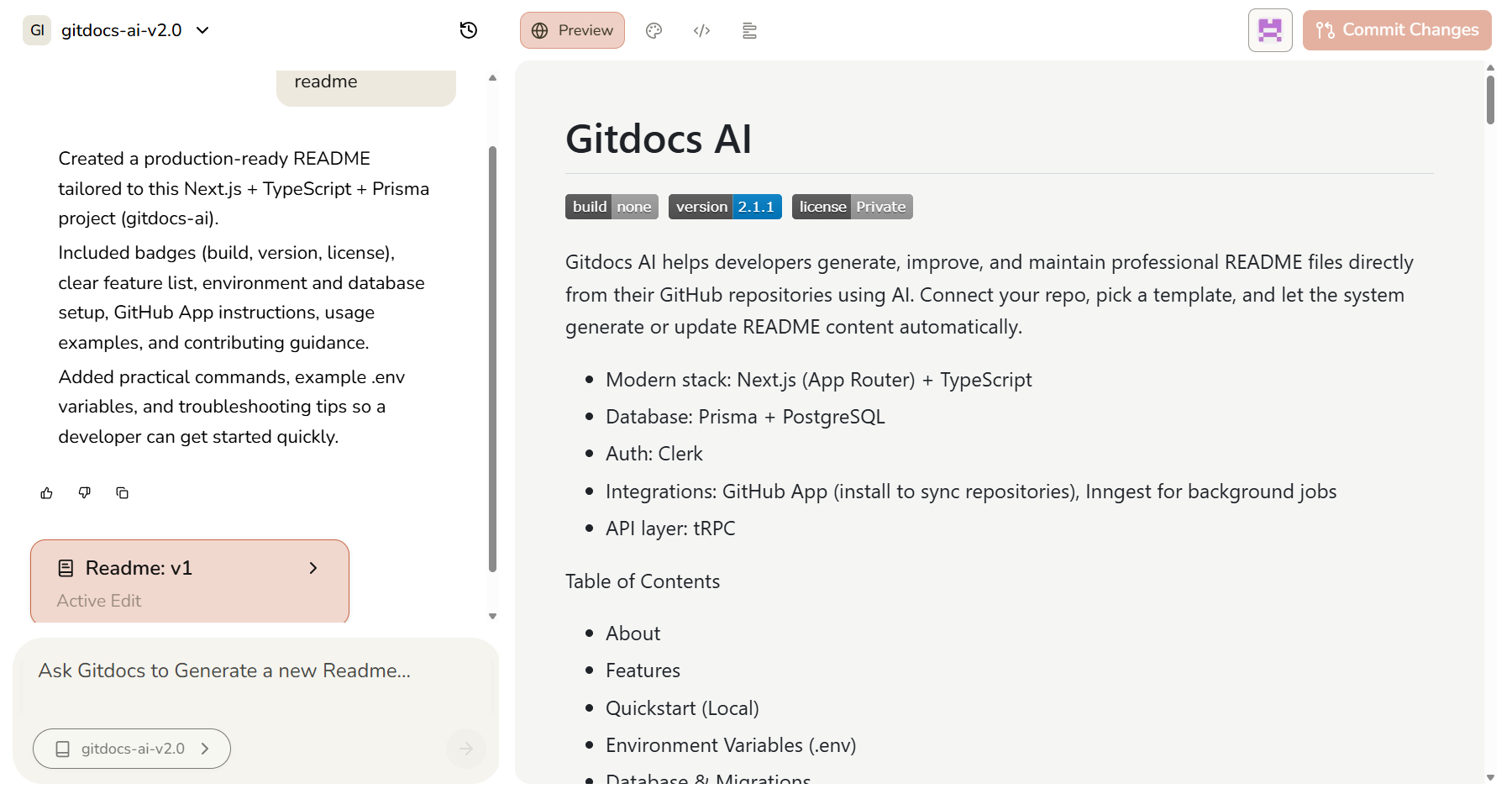 Gitdocs screenshot 6