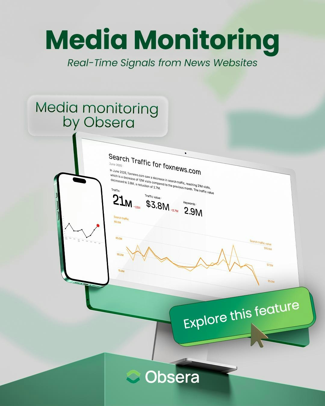 Obsera.com  AI media & social monitoring screenshot 3
