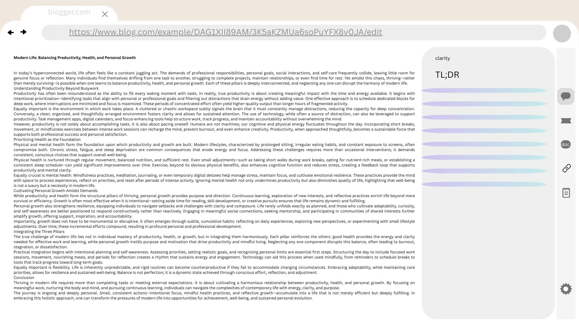 Clarity screenshot 3