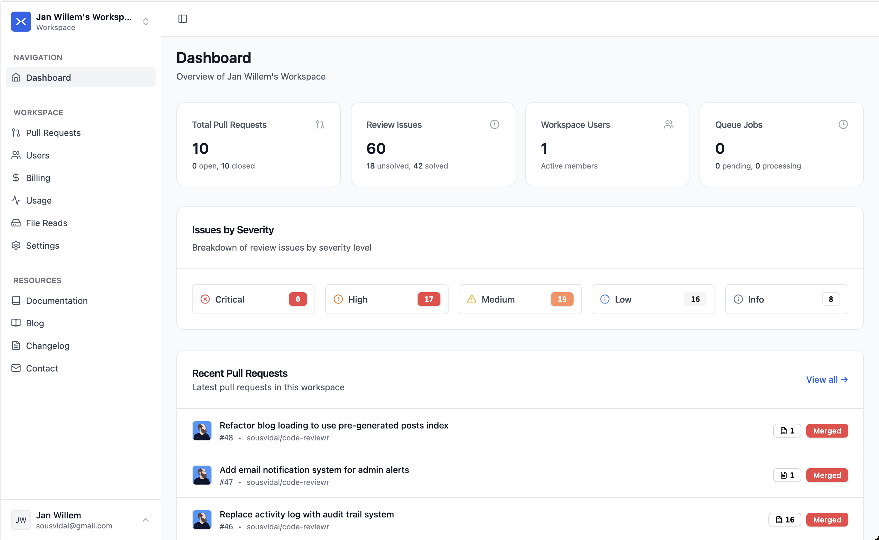 CodeReviewr screenshot 2