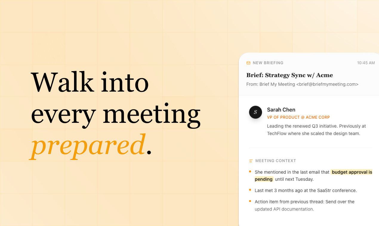 Brief My Meeting screenshot 1