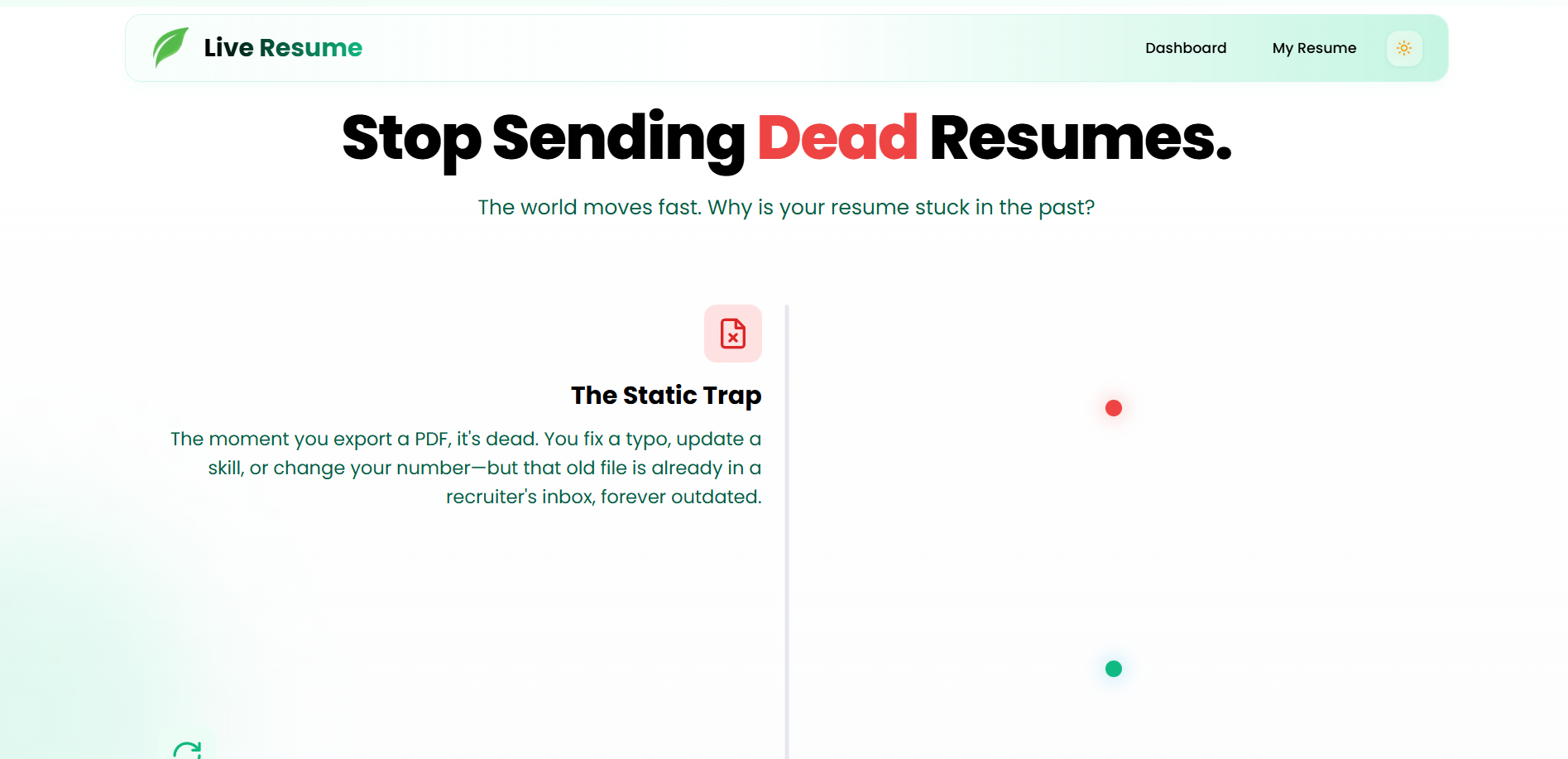 Live Resume screenshot 3