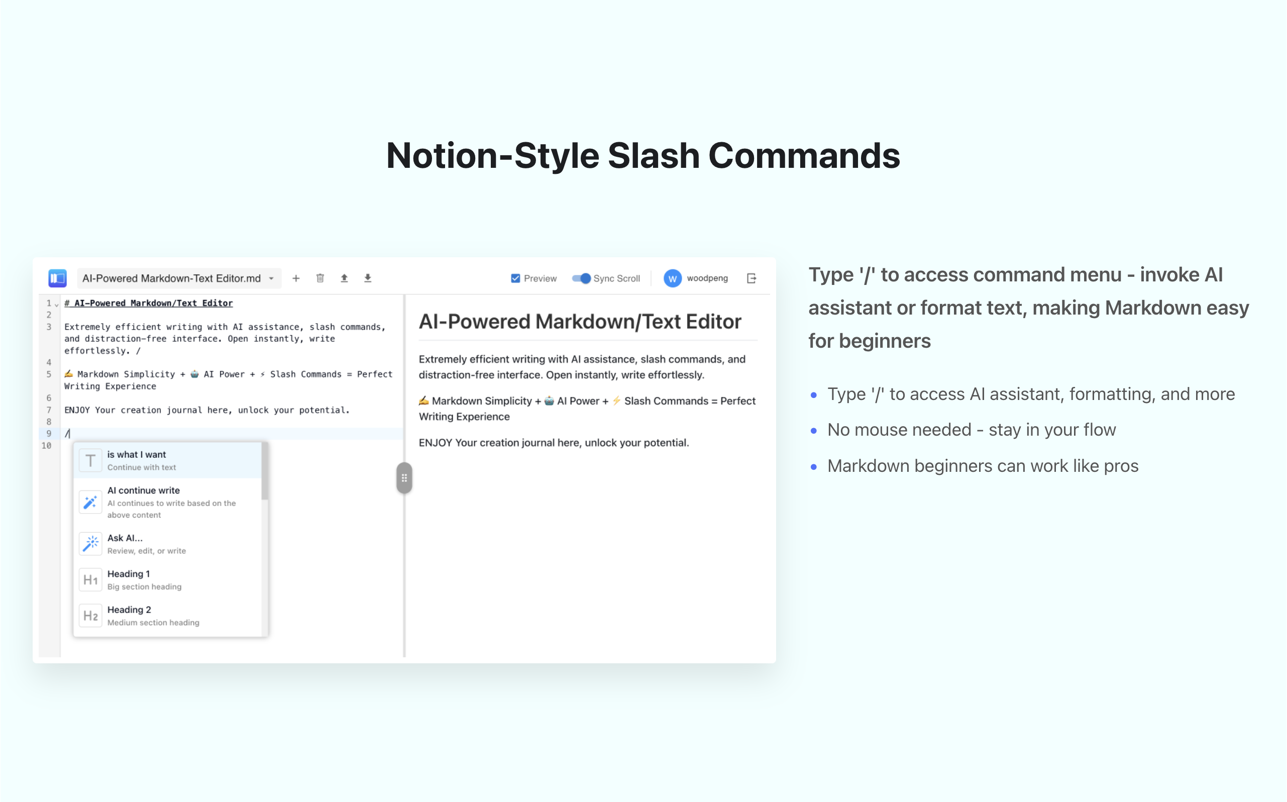 FunBlocks AI Markdown Editor  screenshot 3