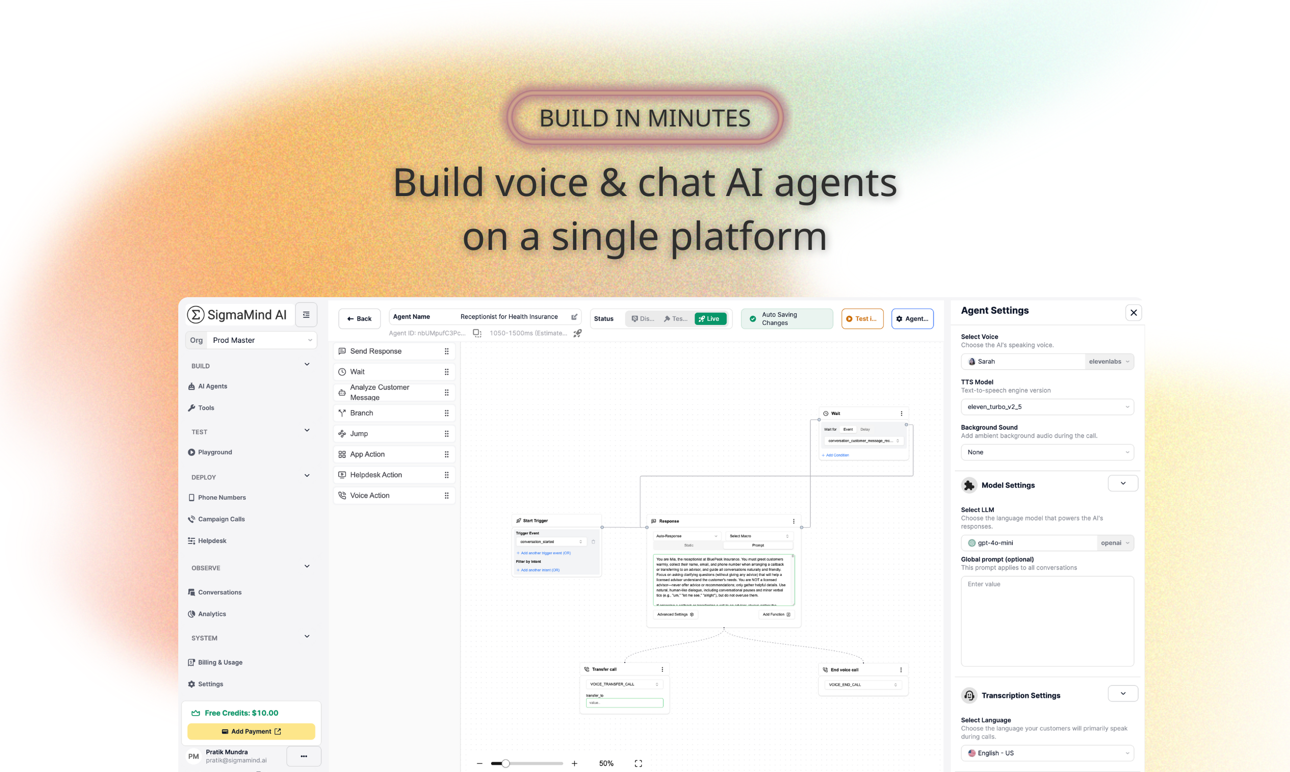 SigmaMind AI screenshot