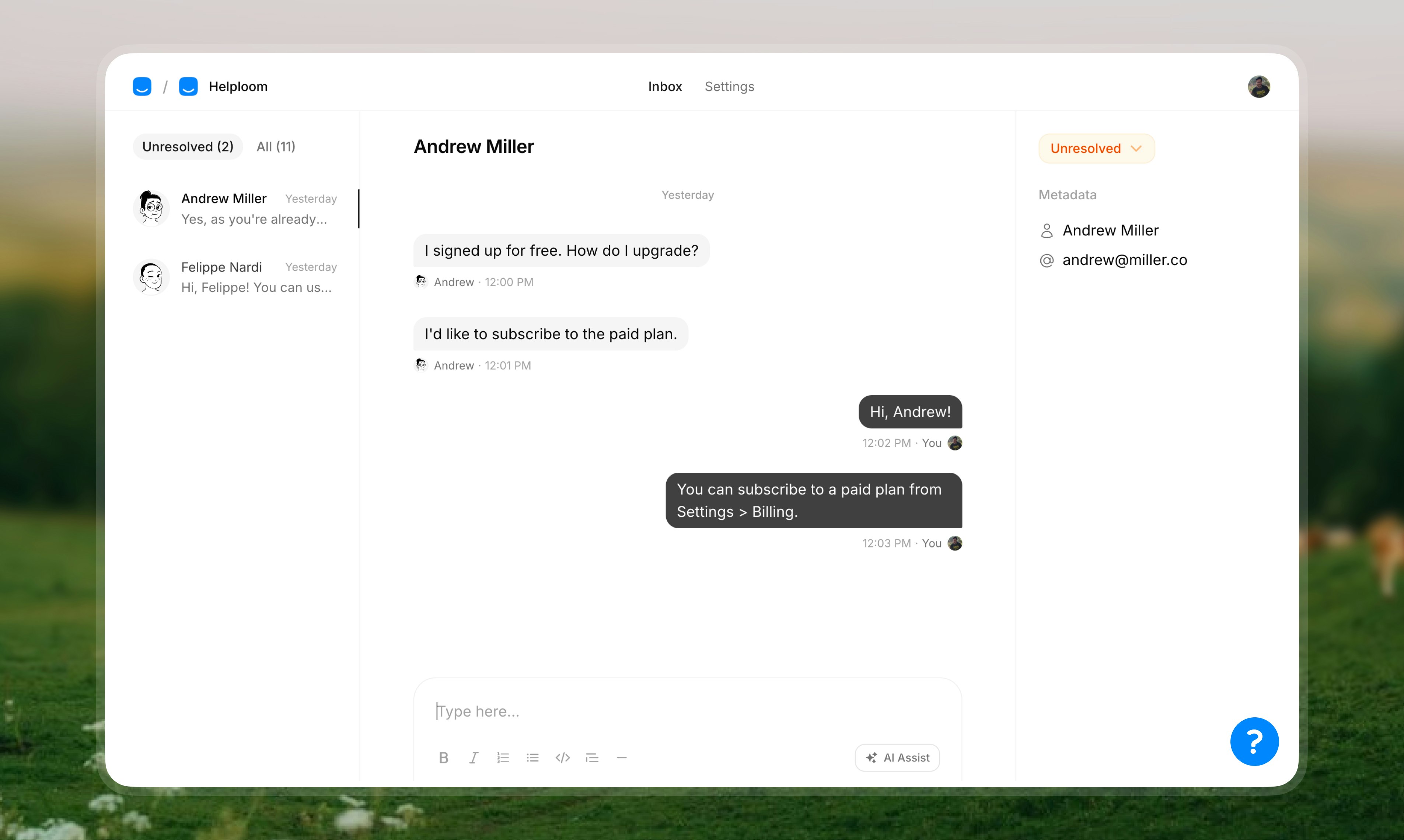 Helploom screenshot 3