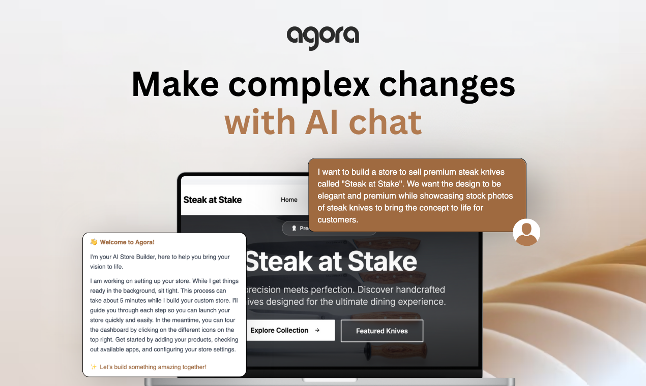 Agora Store Builder screenshot 2