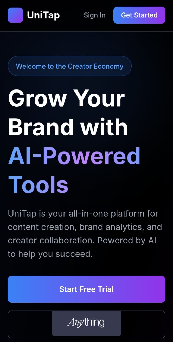 Unitap Personal brand builder  screenshot 1