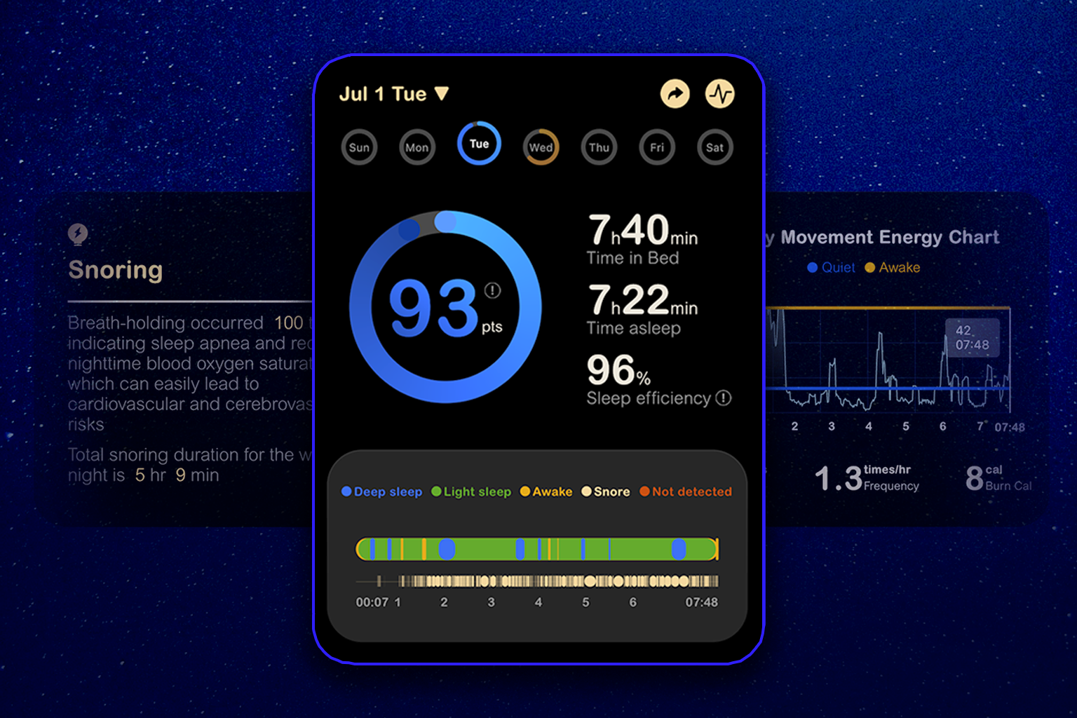 SnailSleep - Sleep  & Snoring Analysis screenshot 2